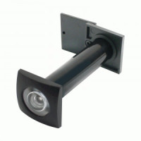 Глазок дверной СТАНДАРТ ГДШ-5 70-130 мм черный ПЛАСТИК квадратный (100,10)