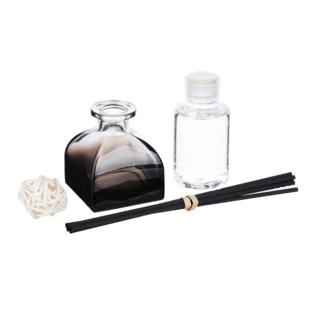 LADECOR Аромадиффузор с палочками, с декоративным флаконом, 50 мл, роза, белый чай, персик, прованс