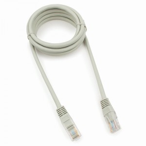 Cablexpert патч-корд медный UTP cat5e, 1,5м, литой, многожильный (серый)