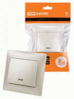 TDM Лама выкл. СУ 1 кл. (инд.) 10А перламутр SQ1815-0804