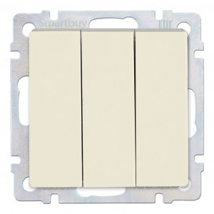 Smartbuy мех. выкл. СУ 3 кл. 10А беж "Нептун" (SBE-05i-10-SW3-0)