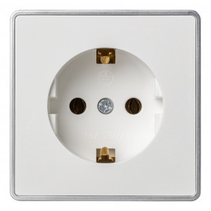 Smartbuy Сириус роз. ОУ 1 мест. 16А (земля) белая SBE-07w-16-S1-Z