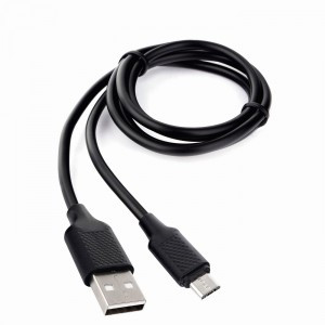 Дата-кабель USB(A)шт. - microUSBшт. Cablexpert серия Classic 2, 2,4A, 1м, черный, кор, подвес,17915