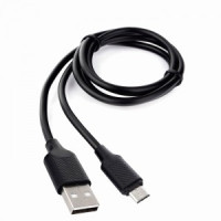 Дата-кабель USB(A)шт. - microUSBшт. Cablexpert серия Classic 2, 2,4A, 1м, черный, кор, подвес,17915