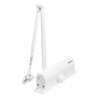 Доводчик дверной , морозостойкий БУЛАТ ULTIMATE ДД-180 A-W (110-180кг) белый(10)