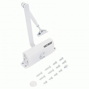 Доводчик дверной NOTEDO DC-070-I WHITE до 70 кг белый (10)