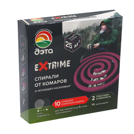 Антикомариные спирали от комаров (10 шт) Дэта EXTRIME