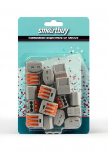Smartbuy клемма СМК 222-413 с рычагом 3х(0,08-2,5(4)мм2) (уп.12шт, цена за уп) SBE-cwcc-3-rp
