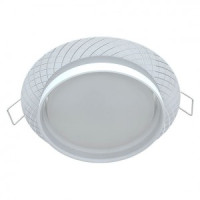 Ecola GX53SP 5375 св-к встраив. СПОТ Сетка матовый Белый/Алюм 110x52 SP531WECB (10!)