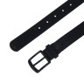 ЮL Ремень мужской, ПУ, металл, 120/130х3см, черный, РМ24-02