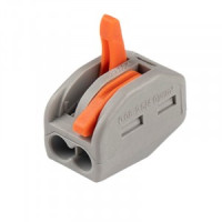 Jazzway клемма СМК 222-412 с рычагом 2х(0,08-2,5(4)мм2) 32А, PTC-2P (уп.50шт, цена за шт) 5050792