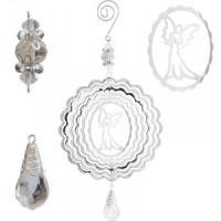 Металлическая подвеска &quot;Поющий ангел&quot; 11,5х11,5 см Волшебная страна 100991