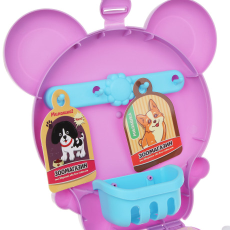 ИГРОЛЕНД Набор игровой в чемоданчике "Уход за питомцем", 19 пр., ABS, 18,5х20х25см