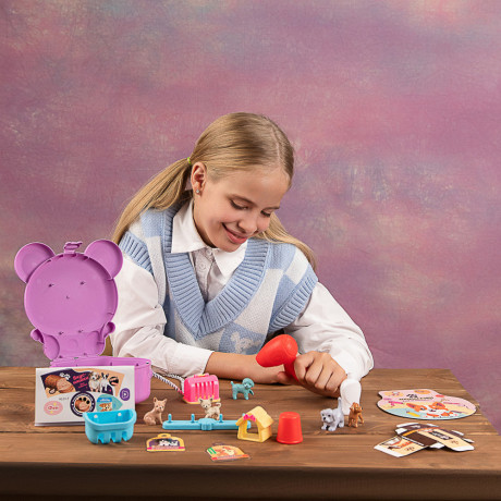 ИГРОЛЕНД Набор игровой в чемоданчике "Уход за питомцем", 19 пр., ABS, 18,5х20х25см