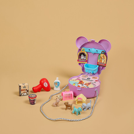 ИГРОЛЕНД Набор игровой в чемоданчике "Уход за питомцем", 19 пр., ABS, 18,5х20х25см