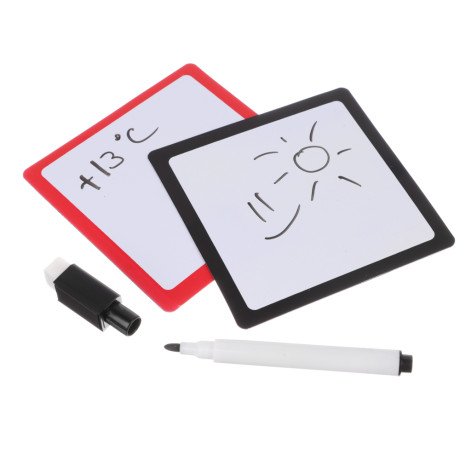 VETTA Набор для записей 3 пр. (доска магнитная 2шт + маркер), пластик, 9,5х9,5см