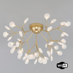 Bogate's Люстра G4 45x3W 755x525 металл белый/перламутровое золото Foglia 344 a053997