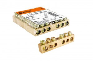 TDM шина нул. 8х12мм  6/1 (6 групп/крепеж по центру) (10!) SQ0801-0048