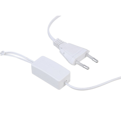 СНОУ БУМ Гирлянда эл. бахрома 2.5x0.3х0.5x0.7м, 80LED, шампань, пост. свеч, ПВХ белый, коннект, 220В