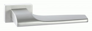 Ручка дверная компл.прямоуг.основ. РЕНЦ Арко никель супер матовый INDH 315-01 MSN
