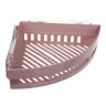VETTA Classic Полка настенная угловая (большая), пластик, 35x25x7 см, пудровый