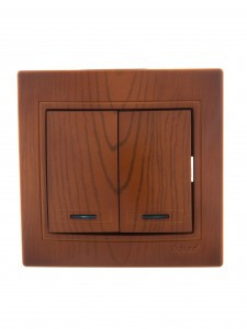 Lezard Мира выкл. СУ 2 кл. 10А (инд.) сосна (корпус PC) 701-0801-112