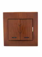 Lezard Мира выкл. СУ 2 кл. 10А (инд.) сосна (корпус PC) 701-0801-112