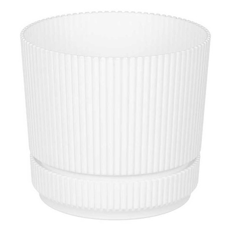 Кашпо СТРИП D140 1,3л с подставкой Белый М3246 х12