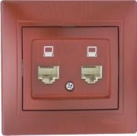 Lezard Мира роз. компьют. СУ 2 мест. вишневый (RJ45) (корпус PC) 701-0601-141