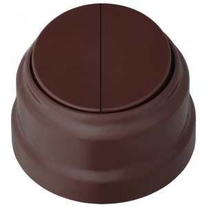 Bylectrica РЕТРО выкл. ОУ 2 кл. (корп. ABS-пластик) (10А), ШОКОЛАД А510-2202 шоколад