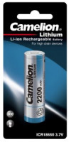 Ак-р Camelion 18650 Li-Ion ICR 3.7V 2200mAh без защиты BL1