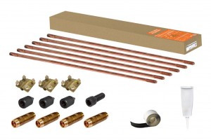 TDM Комплект заземления №1 для частного дома (стальные омедненные стержни D14, 9м) SQ2402-0001