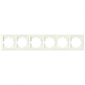 Bylectrica СТИЛЬ Рамка 6-х мест. беж., (ЮЛИГ.735212.218 беж.)