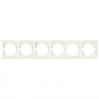 Bylectrica СТИЛЬ Рамка 6-х мест. беж., (ЮЛИГ.735212.218 беж.)