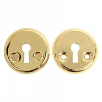 Накладка под сувальдный ключ замка (защелки) АЛЛЮР 016S-50 PB золото для финских дверей (200,20)