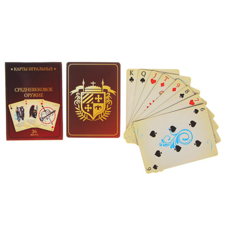 Карты игральные "Наша ностальгия", 36шт, 6,3х8,8см, бумага, 3 дизайна