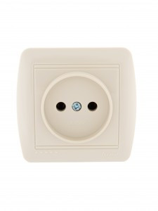 Lezard DEMET роз. ОУ 1 мест. 16А,  крем (основание PBT, корпус PC) 711-0300-121