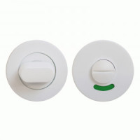 Сантехническая завертка к ручкам СТАНДАРТ 02WC SS WHITE БЕЛАЯ INOX нержавеющая сталь (60,3)