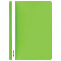 Скоросшиватель пластиковый BRAUBERG, А4, 130/180 мкм, салатовый, 228674