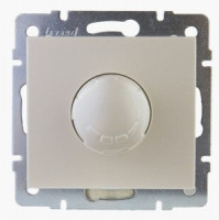 Lezard RAIN мех. диммер СУ 500W жемчужно-бел. перламутр, фильтр (корпус PC) 703-3088-116