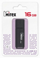 Флэш-диск USB 16 ГБ  Mirex LINE BLACK 16GB (ecopack)