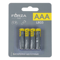 FORZA Батарейки AAA (LR03) 4шт в блистере, щелочные 1.5V