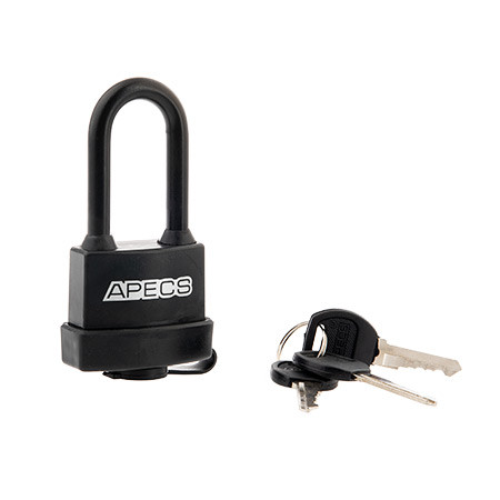 Замок вис PDR-50-55-L Apecs длинная дужка (влагозащищенный в резине) \6 (48)