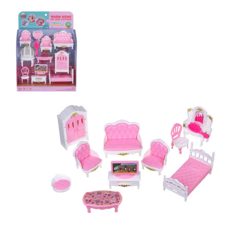 ИГРОЛЕНД Мебель для куклы, ABS, картон, 23х7х30,5 см, 3 вида
