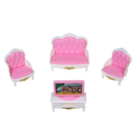 ИГРОЛЕНД Мебель для куклы, ABS, картон, 23х7х30,5 см, 3 вида