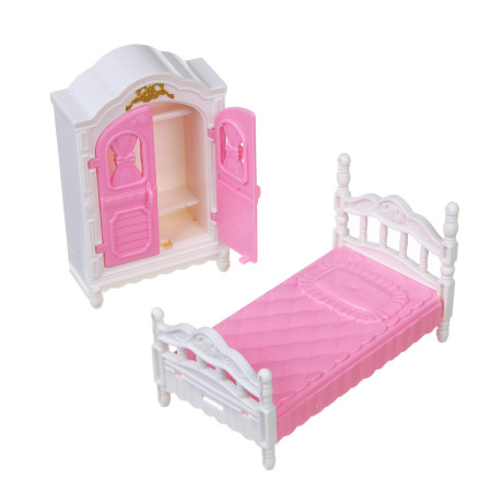 ИГРОЛЕНД Мебель для куклы, ABS, картон, 23х7х30,5 см, 3 вида