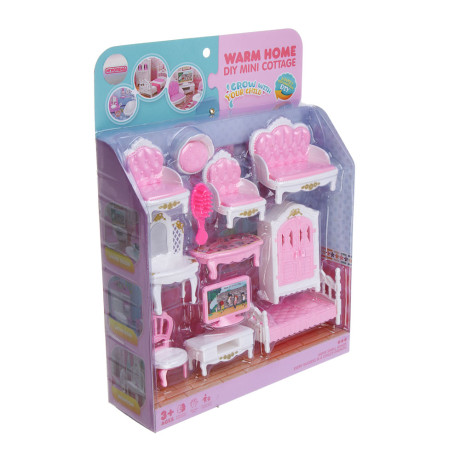 ИГРОЛЕНД Мебель для куклы, ABS, картон, 23х7х30,5 см, 3 вида