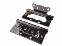 Петля без врезки РЕНЦ 100*75*2,5, 2 подшип. б/колп. черный никель IN100-2BB FH BN(2шт)