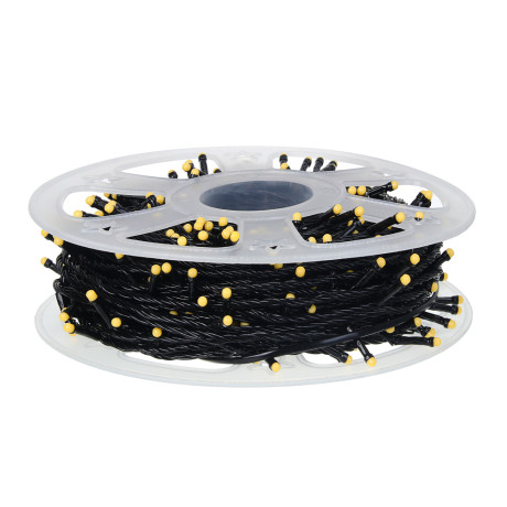 СНОУ БУМ Гирлянда эл. вьюн 20м, 200LED, белый, 8 режимов, ПВХ черный, 220В
