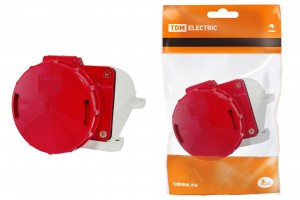 TDM розетка 134 стационарная 3Р+РЕ 63А 380В IP54 (2!) SQ0602-0007